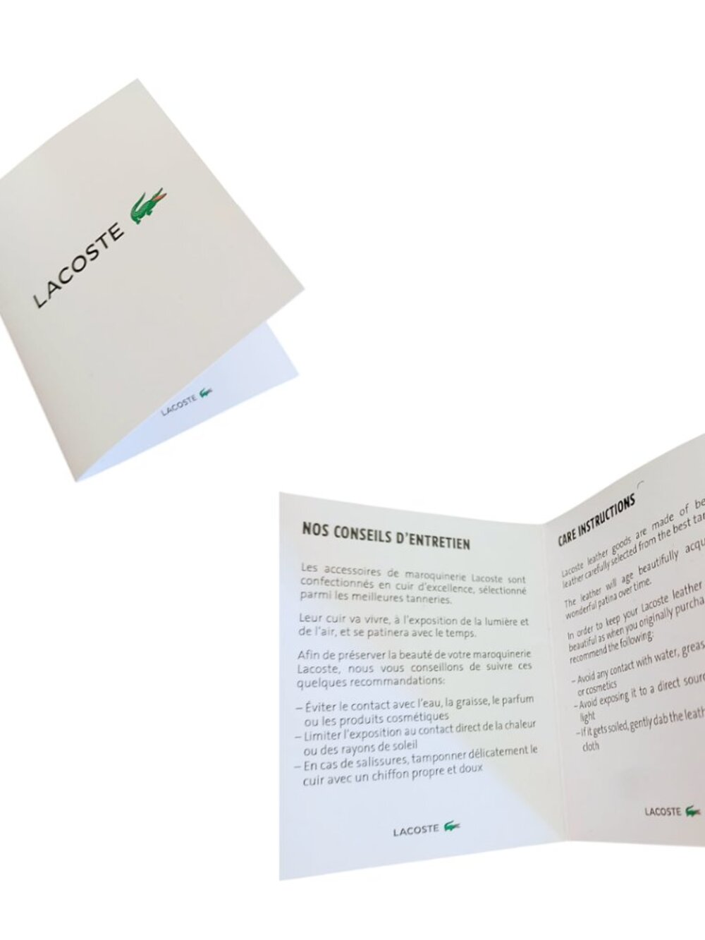 Lacoste NWT White Croco Crew Grained Leather Zip Crossbody Bag - Silver Chain - Picture 13 of 15